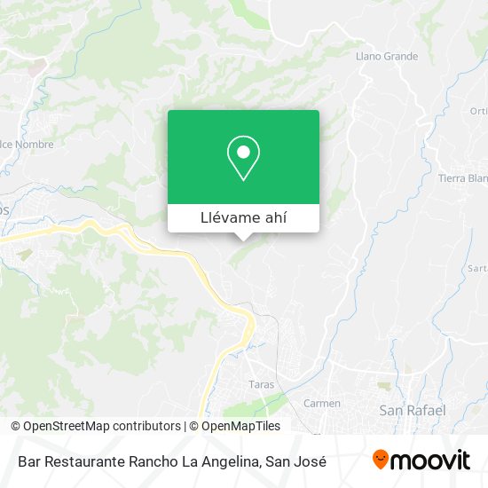Mapa de Bar Restaurante Rancho La Angelina