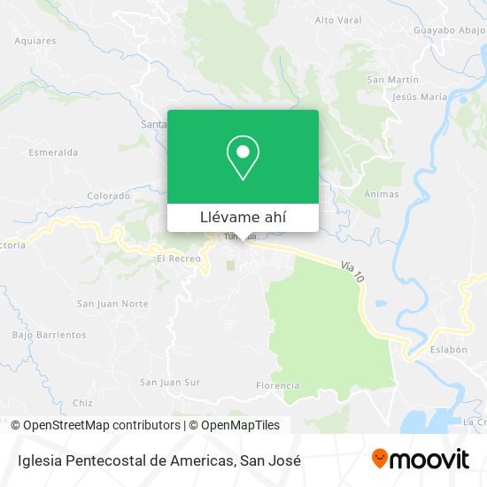 Mapa de Iglesia Pentecostal de Americas