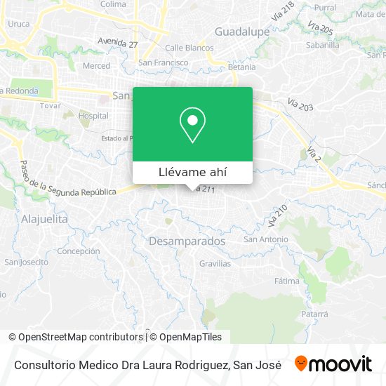 Mapa de Consultorio Medico Dra Laura Rodriguez