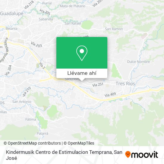 Mapa de Kindermusik Centro de Estimulacion Temprana