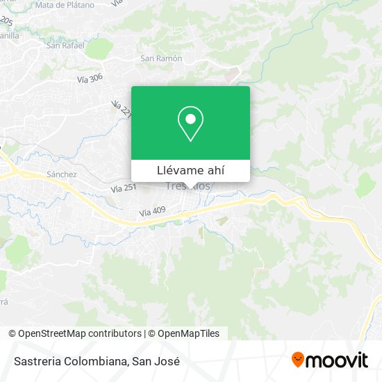Mapa de Sastreria Colombiana
