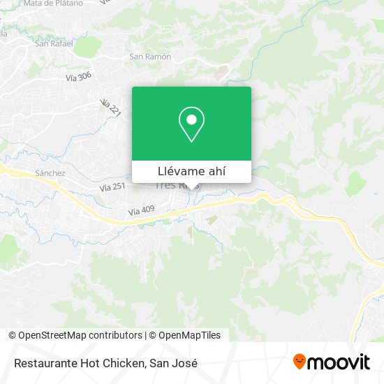 Mapa de Restaurante Hot Chicken