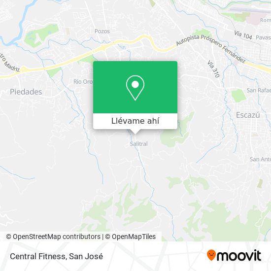 Mapa de Central Fitness