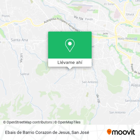 Mapa de Ebais de Barrio Corazon de Jesus