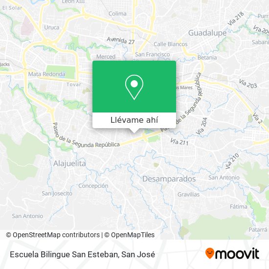 Mapa de Escuela Bilingue San Esteban