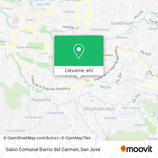 Mapa de Salon Comunal Barrio del Carmen