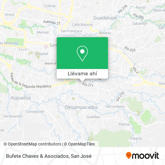 Mapa de Bufete Chaves & Asociados