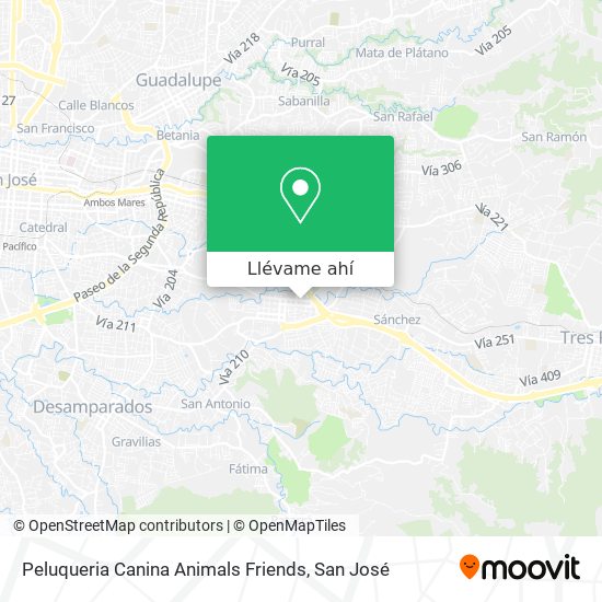 Mapa de Peluqueria Canina Animals Friends