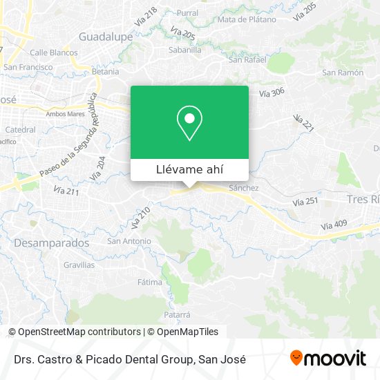 Mapa de Drs. Castro & Picado Dental Group