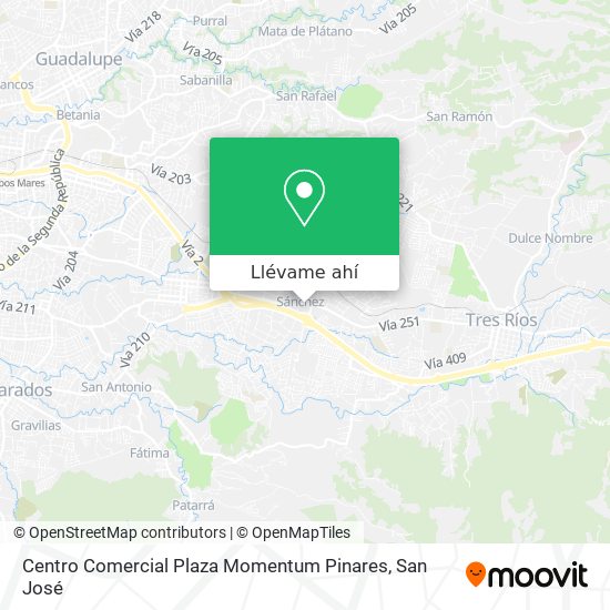 Mapa de Centro Comercial Plaza Momentum Pinares