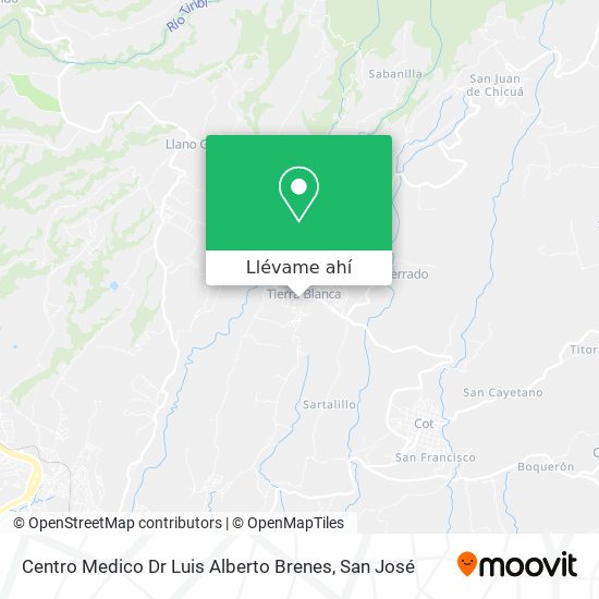 Mapa de Centro Medico Dr Luis Alberto Brenes