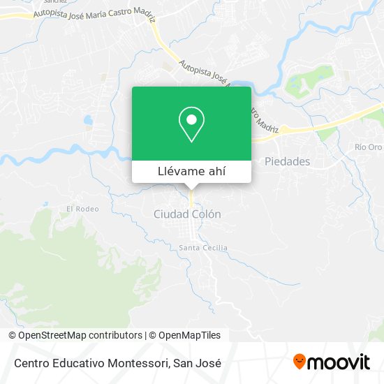 Mapa de Centro Educativo Montessori