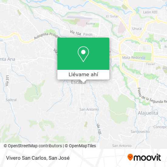 Mapa de Vivero San Carlos