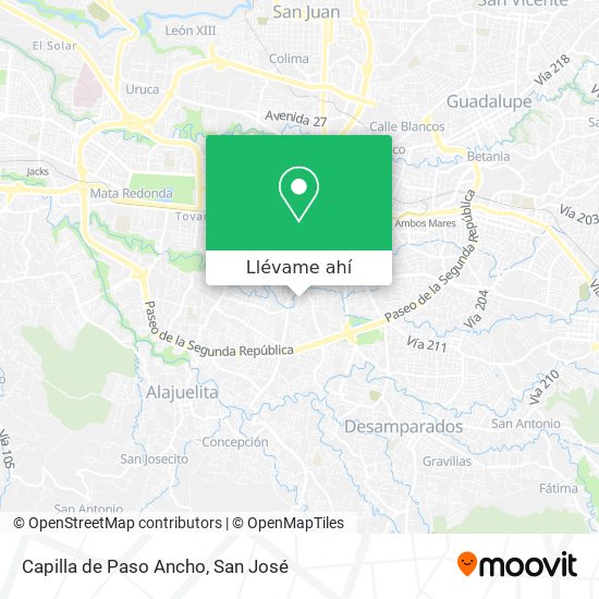 Mapa de Capilla de Paso Ancho