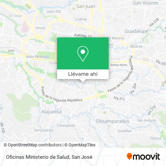 Mapa de Oficinas Ministerio de Salud