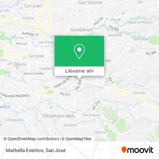 Mapa de Marbella Eventos