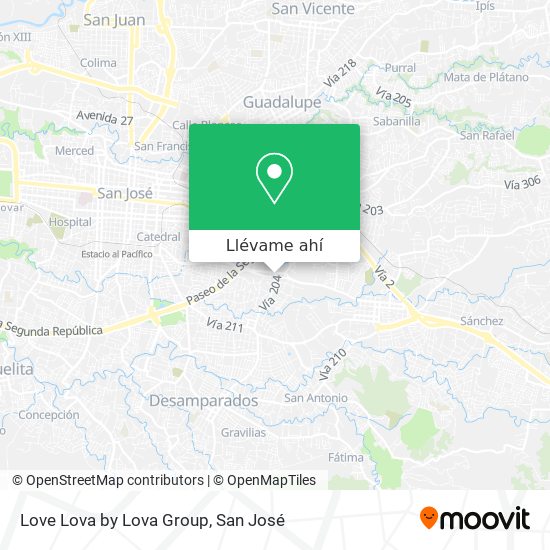 Mapa de Love Lova by Lova Group