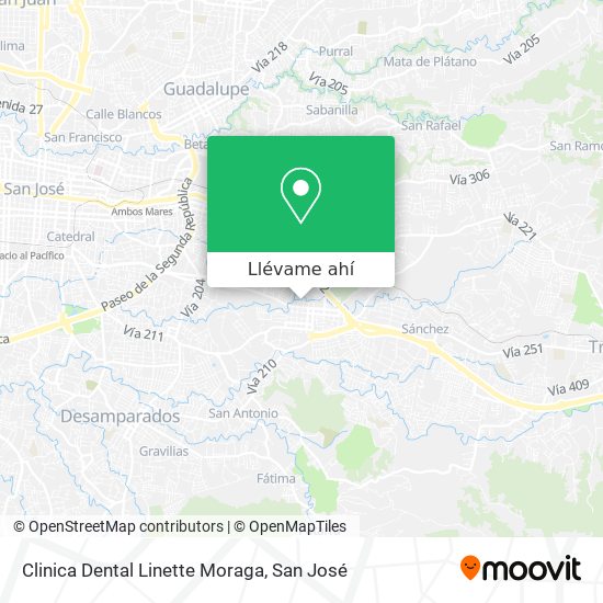 Mapa de Clinica Dental Linette Moraga