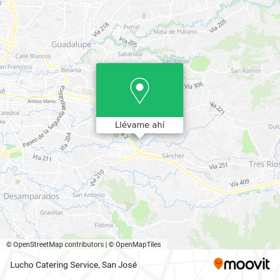 Mapa de Lucho Catering Service
