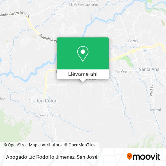 Mapa de Abogado Lic Rodolfo Jimenez