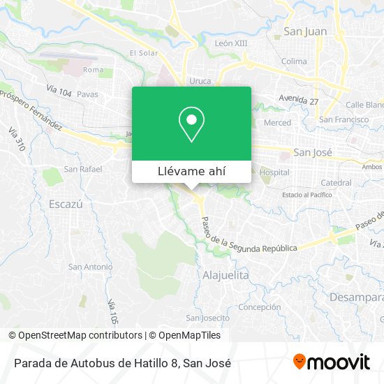 Mapa de Parada de Autobus de Hatillo 8