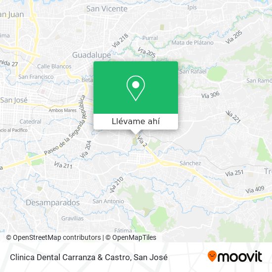 Mapa de Clinica Dental Carranza & Castro