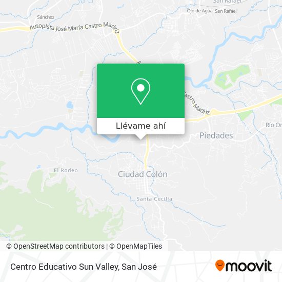 Mapa de Centro Educativo Sun Valley