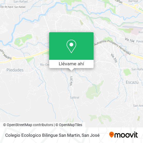 Mapa de Colegio Ecologico Bilingue San Martin