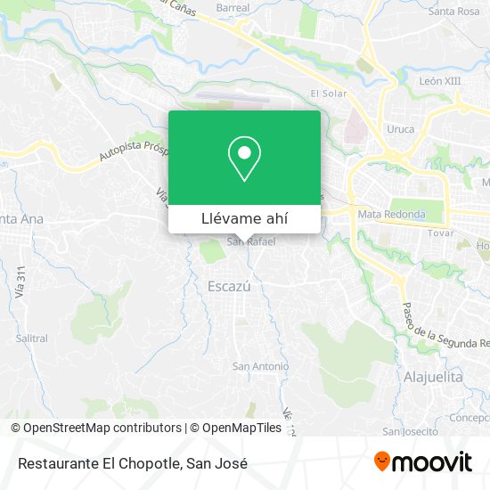 Mapa de Restaurante El Chopotle