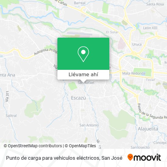 Mapa de Punto de carga para vehículos eléctricos