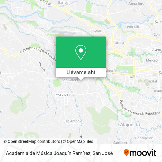 Mapa de Academia de Música Joaquín Ramírez