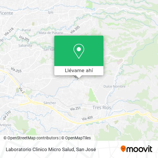 Mapa de Laboratorio Clinico Micro Salud