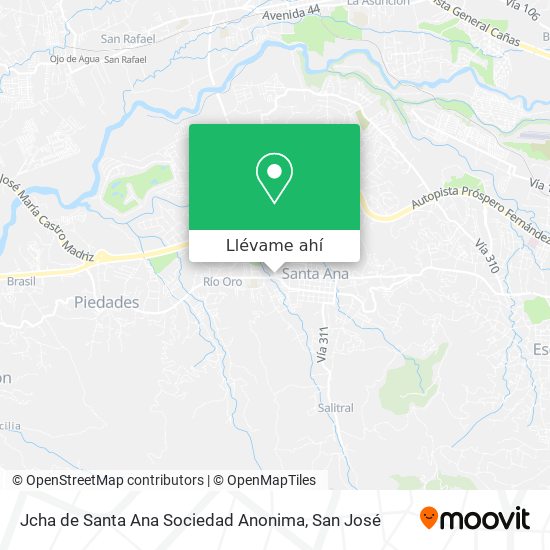 Mapa de Jcha de Santa Ana Sociedad Anonima