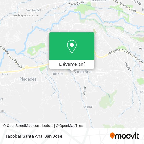 Mapa de Tacobar Santa Ana
