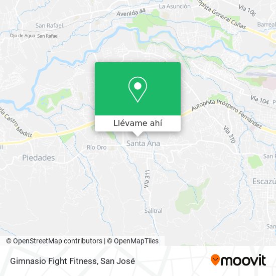 Mapa de Gimnasio Fight Fitness