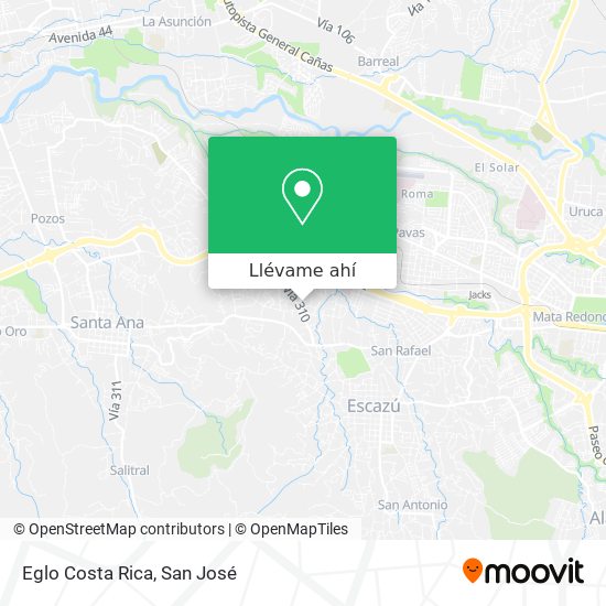 Mapa de Eglo Costa Rica