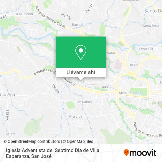 Mapa de Iglesia Adventista del Septimo Dia de Villa Esperanza