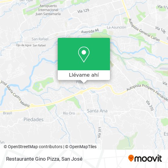 Mapa de Restaurante Gino Pizza