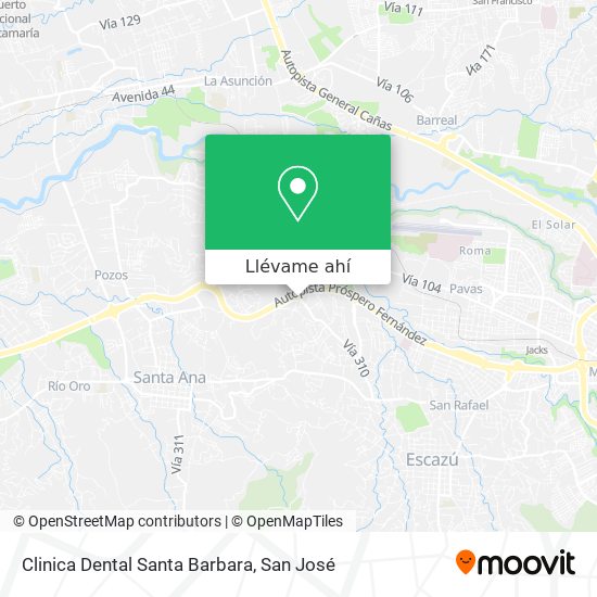 Mapa de Clinica Dental Santa Barbara