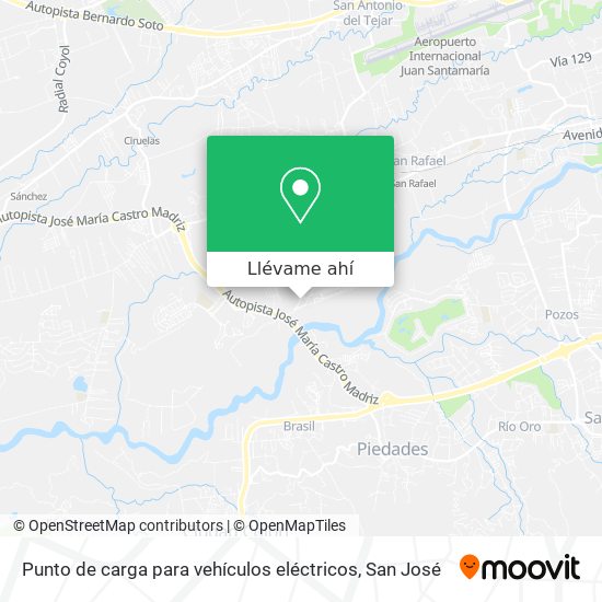 Mapa de Punto de carga para vehículos eléctricos