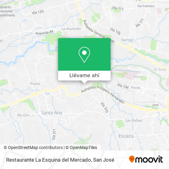 Mapa de Restaurante La Esquina del Mercado