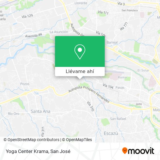 Mapa de Yoga Center Krama