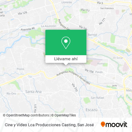 Mapa de Cine y Video Lca Producciones Casting