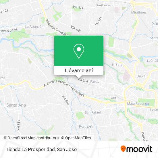 Mapa de Tienda La Prosperidad