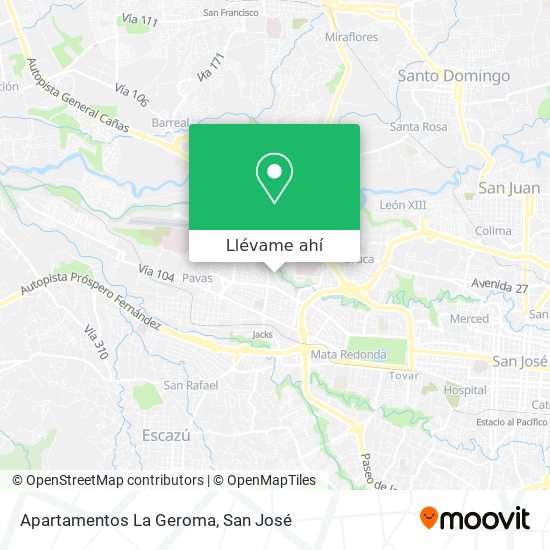 Mapa de Apartamentos La Geroma