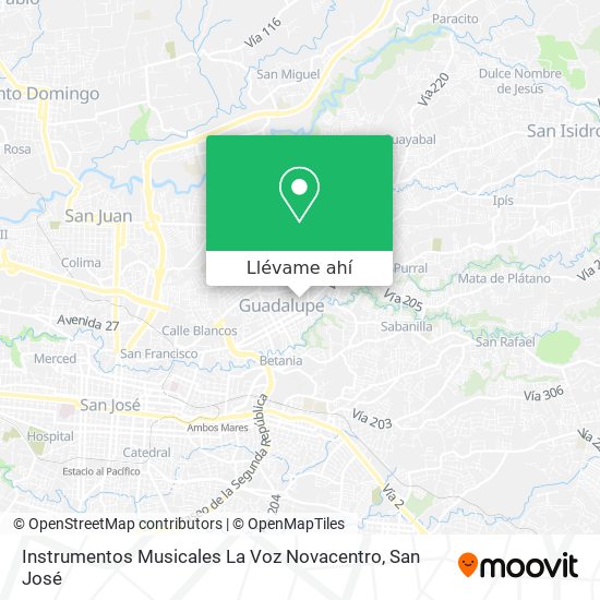 Mapa de Instrumentos Musicales La Voz Novacentro
