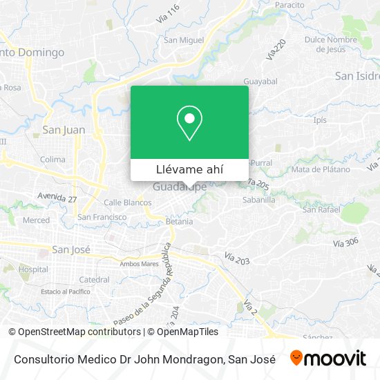Mapa de Consultorio Medico Dr John Mondragon