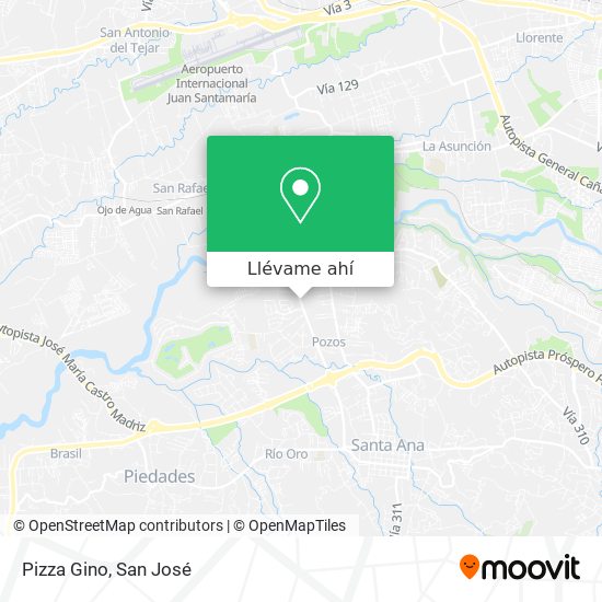 Mapa de Pizza Gino