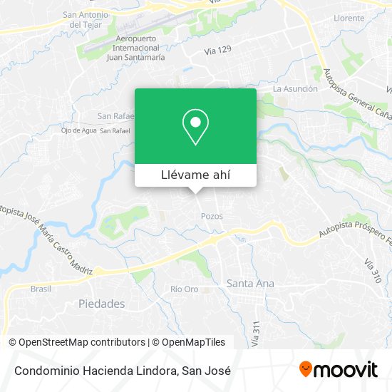 Mapa de Condominio Hacienda Lindora