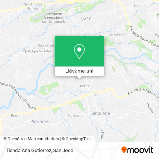 Mapa de Tienda Ana Gutierrez